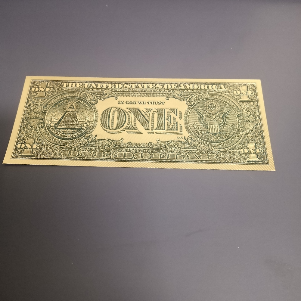 Gold Foil $1 Bill